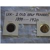 UK Halfpennies (2) (1899, 1920)