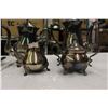 Image 3 : Vintage S.P Brass/Silver Set (5 Piece Coffee/Tea Set)