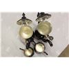 Image 6 : Vintage S.P Brass/Silver Set (5 Piece Coffee/Tea Set)