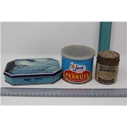 Riley's Toffee Tin, Jack Peanuts Tin & Mustard Balm