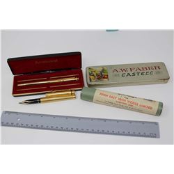 Collectible Vintage Misc (14k Gold Tip Fountain Pen, 1960 John East Pen, Etc)