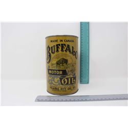 Reproduction Buffalo Motor Oil Tin (1 Imperial Quart)(Empty)