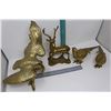 Image 3 : Lot of Gold Colored Statues (4)(Eagle, Elk & Birds)