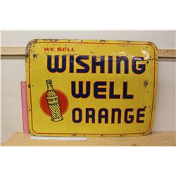 Wishing Well Orange Sign (28.5"x21.5")