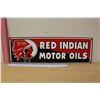 Image 1 : Reproduction Red Indian Motor Oil Sign (18"x5.5")
