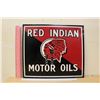 Image 1 : Reproduction Red Indian Motor Oil Sign (14.5"x12.5")