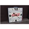 Image 1 : Large Enjoy Coco-Cola Clock (Working Condition)(38.5"x3.5"x38.5")