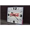 Image 2 : Large Enjoy Coco-Cola Clock (Working Condition)(38.5"x3.5"x38.5")