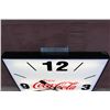Image 5 : Large Enjoy Coco-Cola Clock (Working Condition)(38.5"x3.5"x38.5")