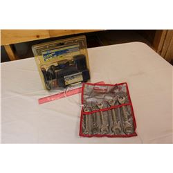 12 V Air Compressor (NIB)& A 5 Piece Wrench Set