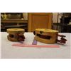 Image 3 : Pair Of Large Wooden Pulleys