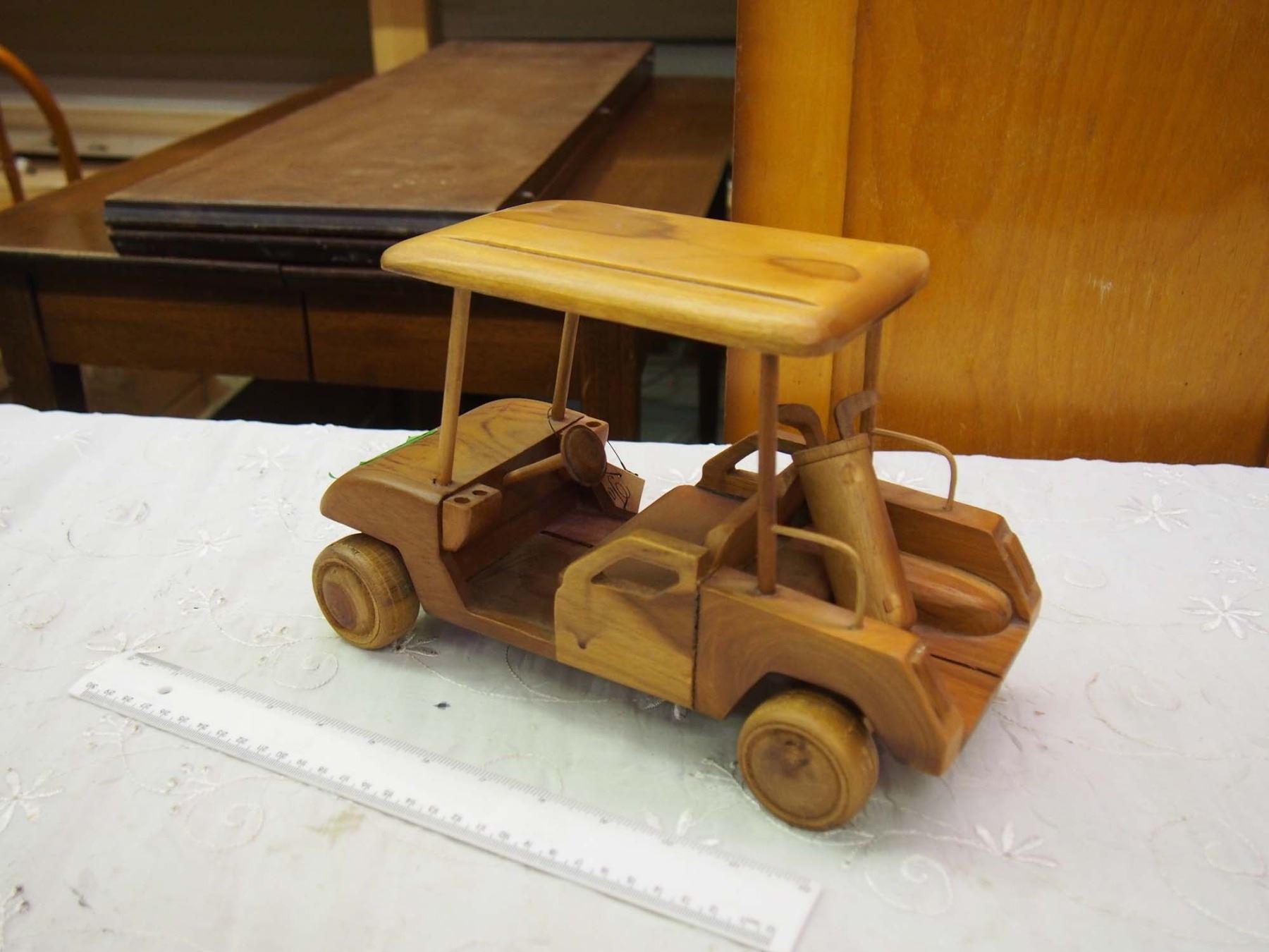 Wooden Golf Cart Toy
