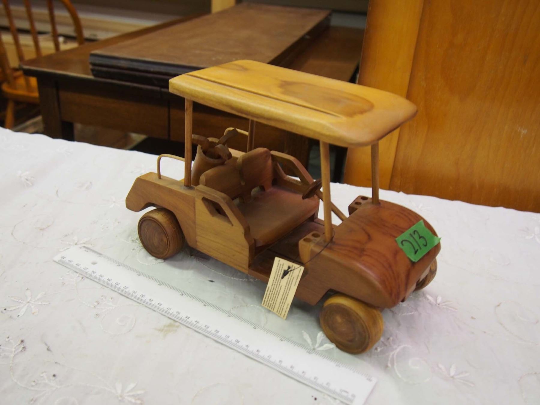 Wooden Golf Cart Toy