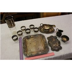 Lot of Vintage Silver Dishes