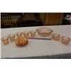 Image 1 : Pink Depression Glass Dish Set (No Cracks or Chips)