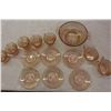 Image 3 : Pink Depression Glass Dish Set (No Cracks or Chips)