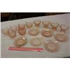 Image 1 : Pink Depression Glass Dish Set (No Cracks or Chips)