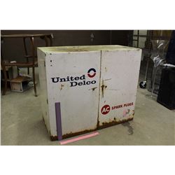 United Delco AC Spark Plugs Cabinet (30"x25"x14")