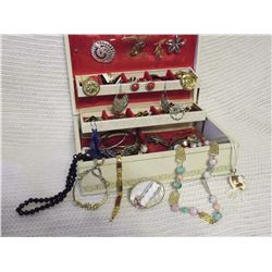 Jewel Box Full Of Estate Jewellery (Mostly Older Pieces)