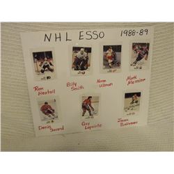 NHL Esso 1988-89 Signed Hockey Cards