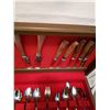 Image 4 : Cutlery Set With Wood Box, Cooper Brother Sheffield, Stainless