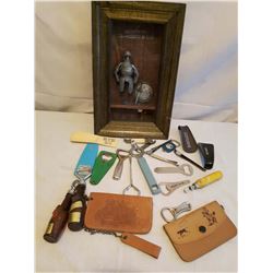 3D Bar Picture, Openers, 2 Leather Purses