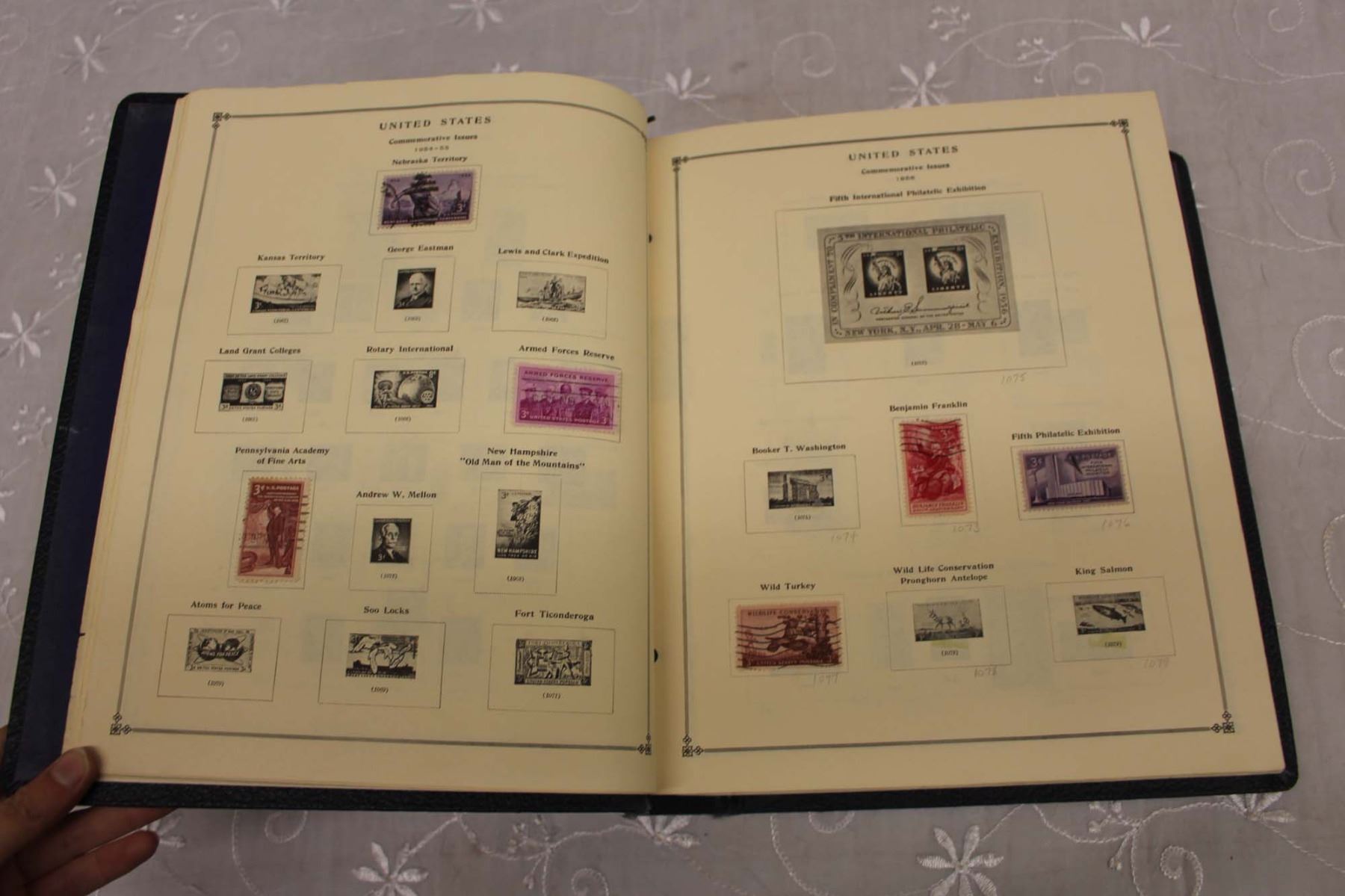 International Postage Stamp Album Part 1 Book w/Some Stamps Included