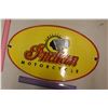 Image 2 : Red Indian Motorcycle 'Since 1901' Oval Porcelain Reproduction Sign (20"x12")