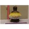 Image 1 : Brass & Floral Parlor Lamp