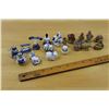 Image 1 : Lot of Miniature Figurines: Red Rose and Blue&White