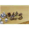 Image 3 : Lot of Miniature Figurines: Red Rose and Blue&White