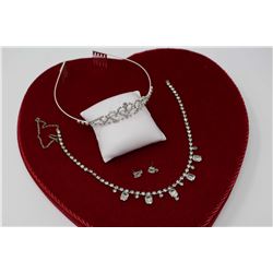 Tiara & 1950s Rhinestone Prom Set