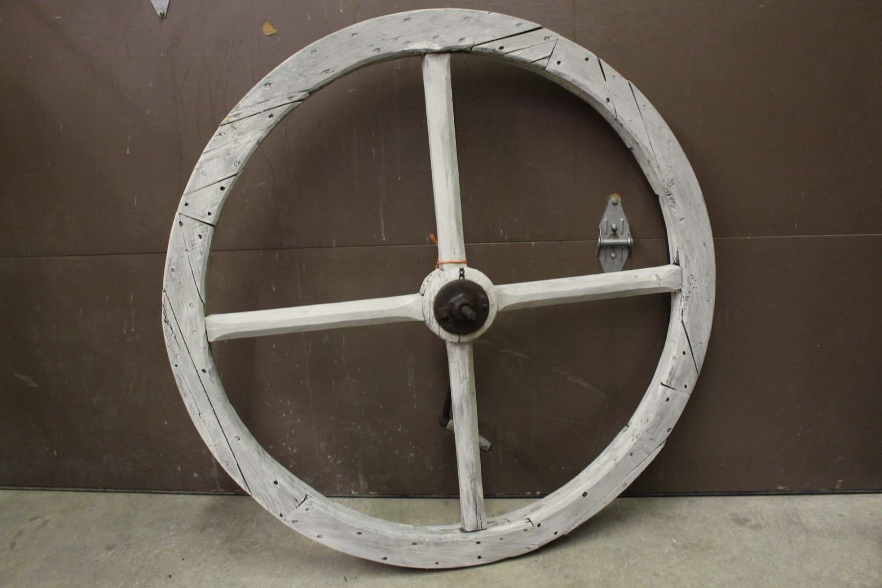 Antique 4ft Handmade Milling Wheel (Cast Iron Center)