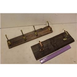 Barn Board Coat Hook Racks (2)