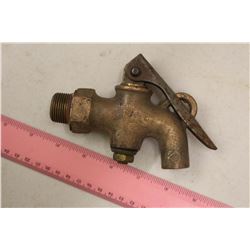 Antique Steam Engine Brass Drain Cock