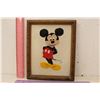 Image 3 : Vintage Mickey Mouse Needle Point Framed Pictures (2)