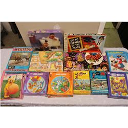 Lot of Vintage Children Puzzles & Board Games
