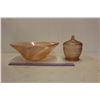 Image 1 : Pink Depression Glass Bowl & Candy Dish