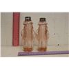 Image 3 : Pink Depression Glass Mr.Peanut Salt & Pepper Shakers