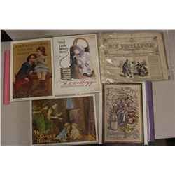 1868 The New Ledger Newspaper& 1970s Prints (4)