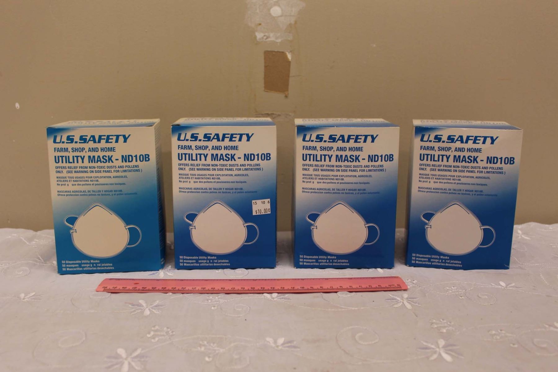 U.S Safety Utility Mask- ND10B (4)(New Old Stock)