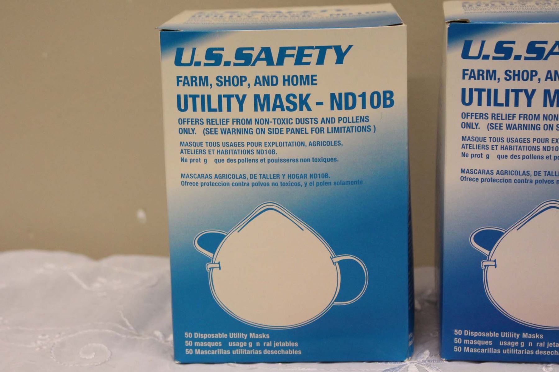 U.S Safety Utility Mask- ND10B (4)(New Old Stock)