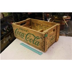 Drink Coca-Cola Wooden Crate, Swift Current Bottlers, Sask