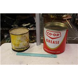 White Rose And Co-op Grease Tins