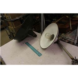 Lot Of 2 Porcelain Lamp Shades