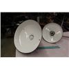 Image 2 : Lot Of 2 Porcelain Lamp Shades