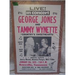 Live George Jones And Tammy Wynette Poster, 1973