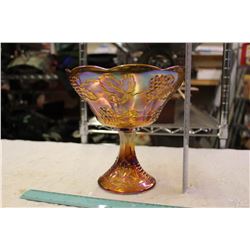 Large Carnival Glass Serving Dish