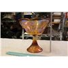 Image 1 : Large Carnival Glass Serving Dish