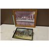 Image 1 : Framed Picture & Picture Tray
